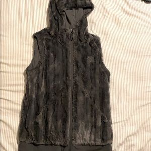 Faux fur vest